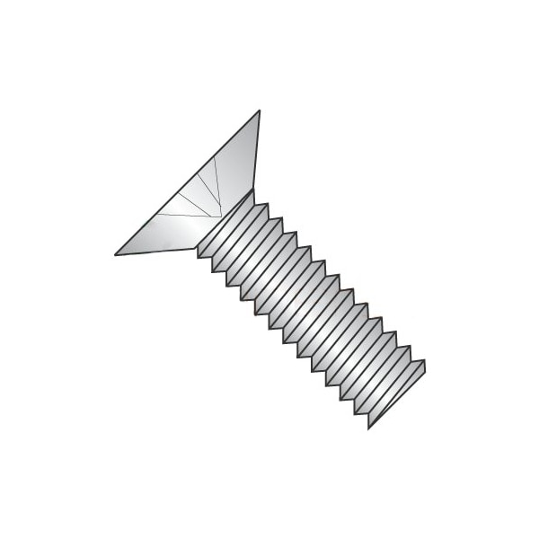 Newport Fasteners 1/4"-28 x 1/2 in Phillips Flat Machine Screw, Plain 18-8 Stainless Steel, 1000 PK 564028 - main